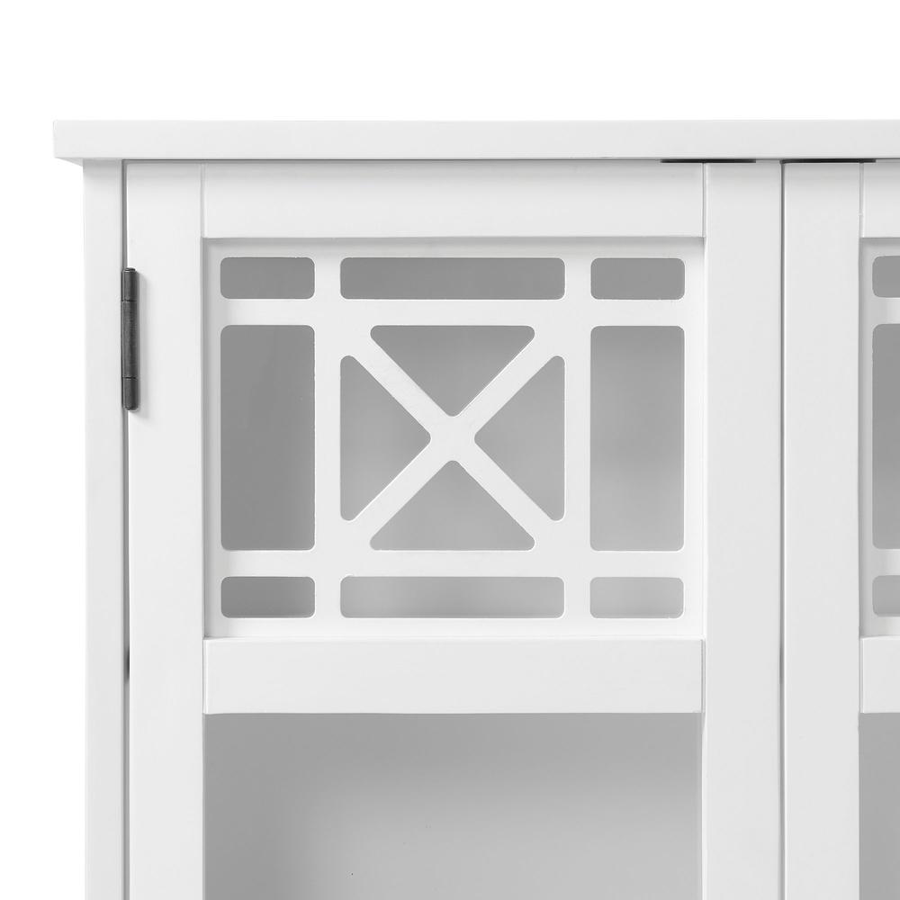 Derby 3-Piece Bathroom Set with Wall Mounted Bath Cabinet, Hamper, and Floor Cabinet. Picture 6