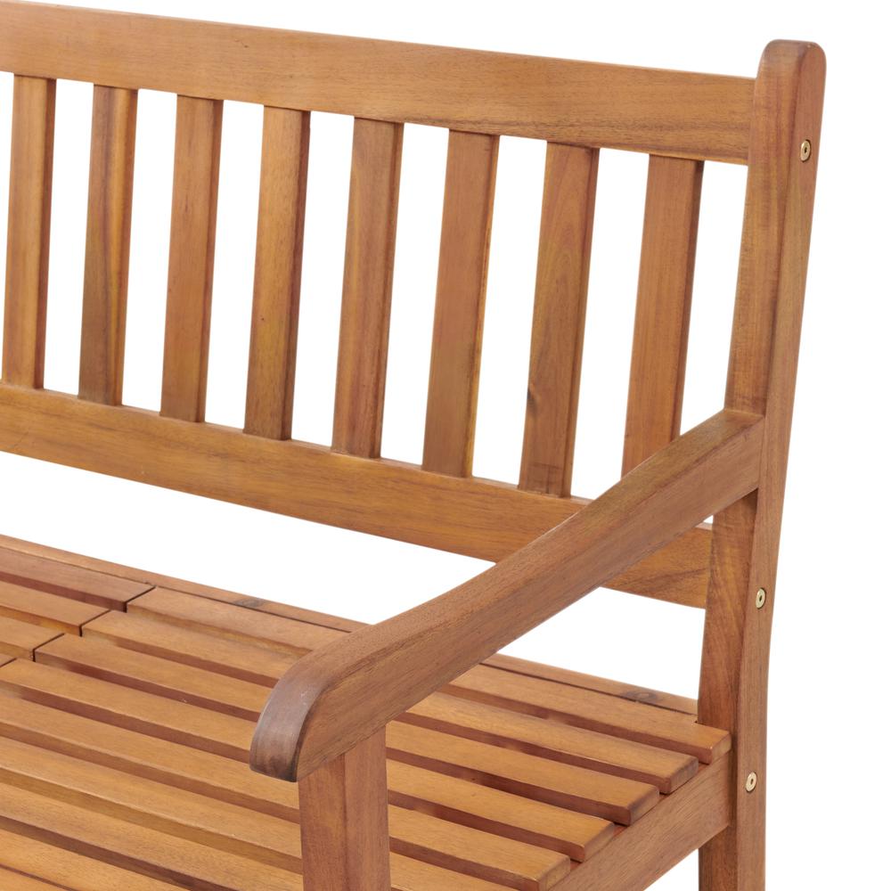Bristol Two Seat Bench with Pop Up Table. Picture 6