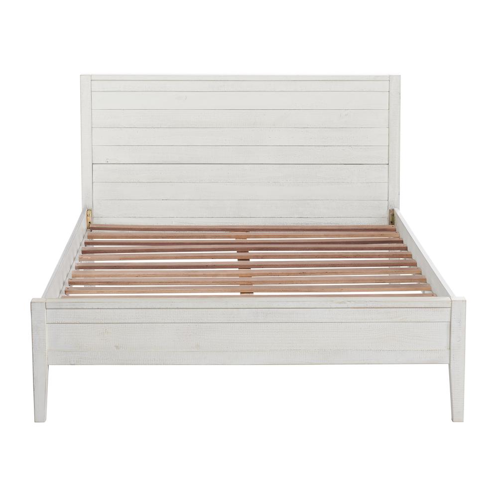 Windsor Panel Wood Full Bed, Driftwood White. Picture 4