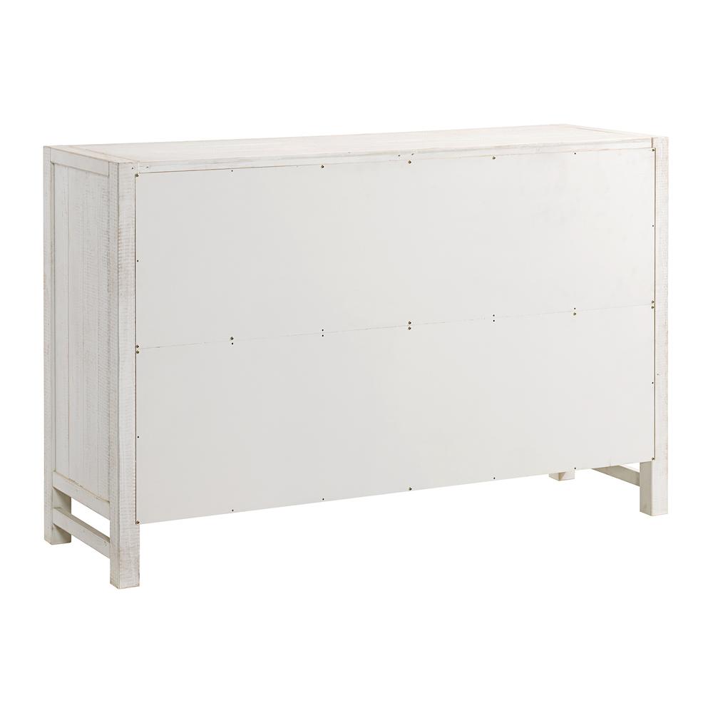 Windsor 6-Drawer Double Dresser, Driftwood White. Picture 7