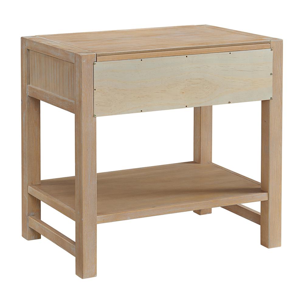 Arden 2-Drawer Wood Nightstand with Open Shelf. Picture 7
