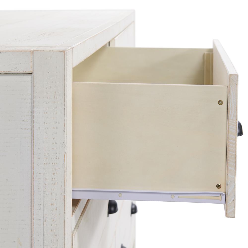 Windsor 6-Drawer Double Dresser, Driftwood White. Picture 5