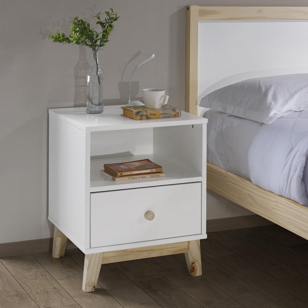 MOD 19 1/2"W One Drawer Nightstand. Picture 2