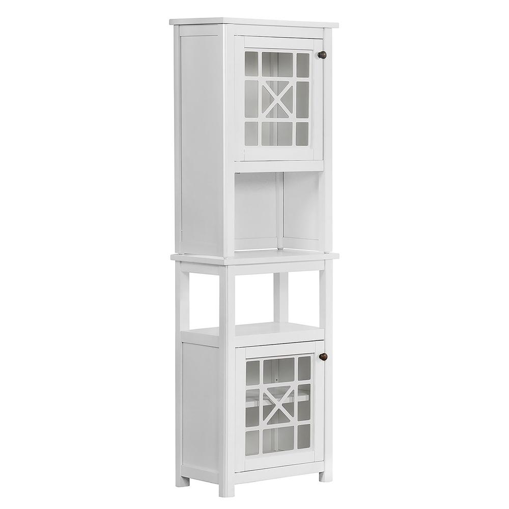 Derby Bath Deluxe Storage Cabinet with Hutch. Picture 1
