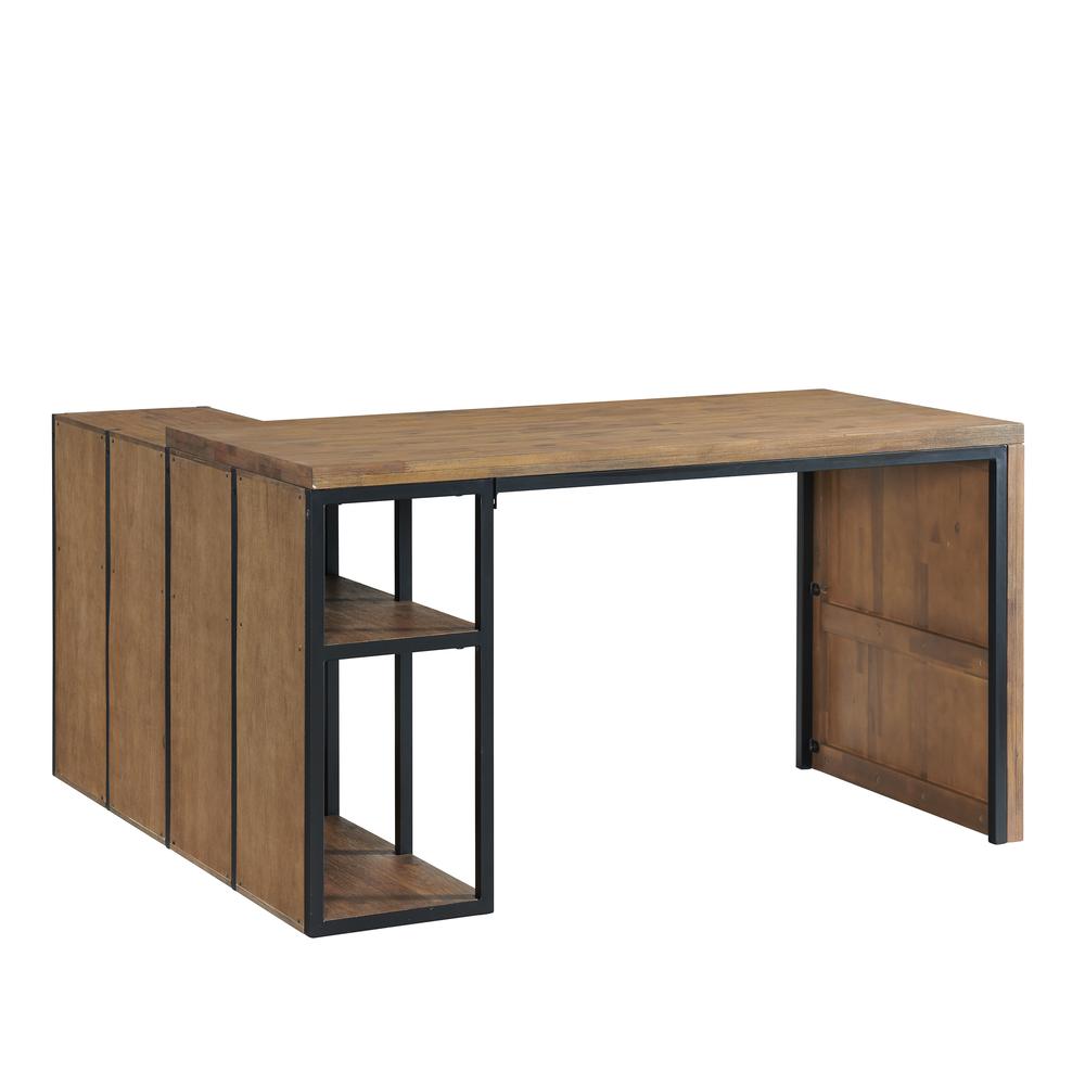 Lloyd 55"W Corner Desk with Storage Credenza. Picture 5