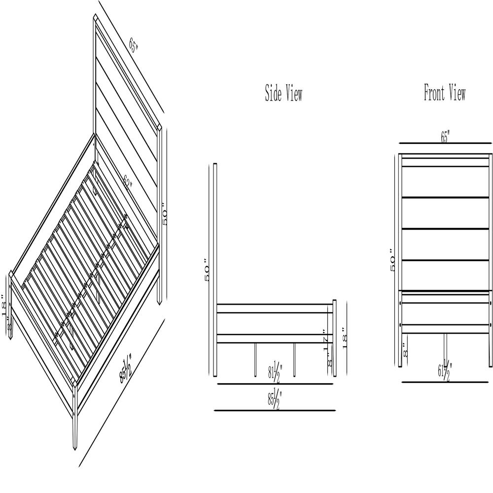 Arden Panel Wood Queen Bed. Picture 8