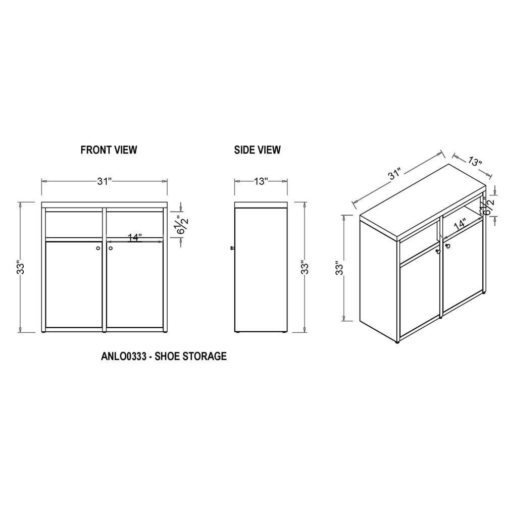 Lloyd 31"W Shoe Storage Cabinet. Picture 8