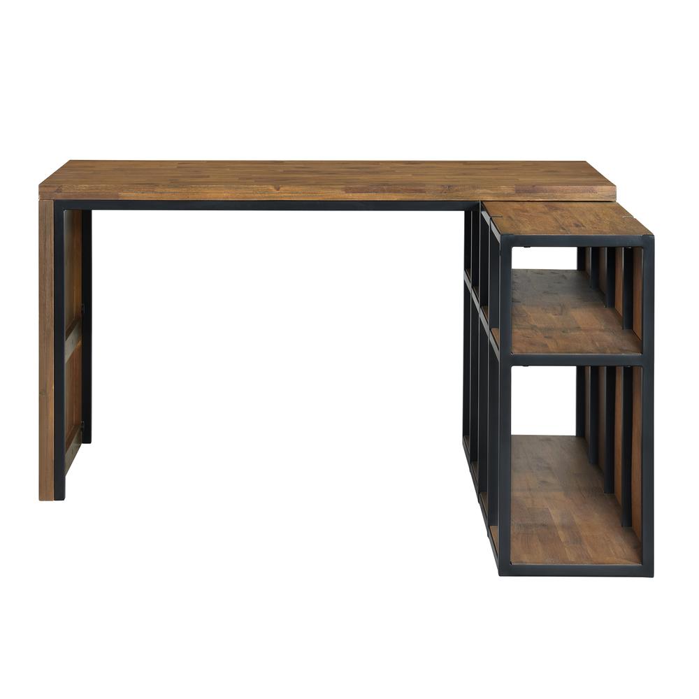 Lloyd 55"W Corner Desk with Storage Credenza. Picture 3