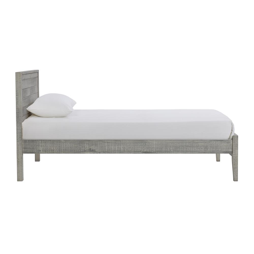 Windsor Panel Wood Twin Bed, Driftwood Gray. Picture 6