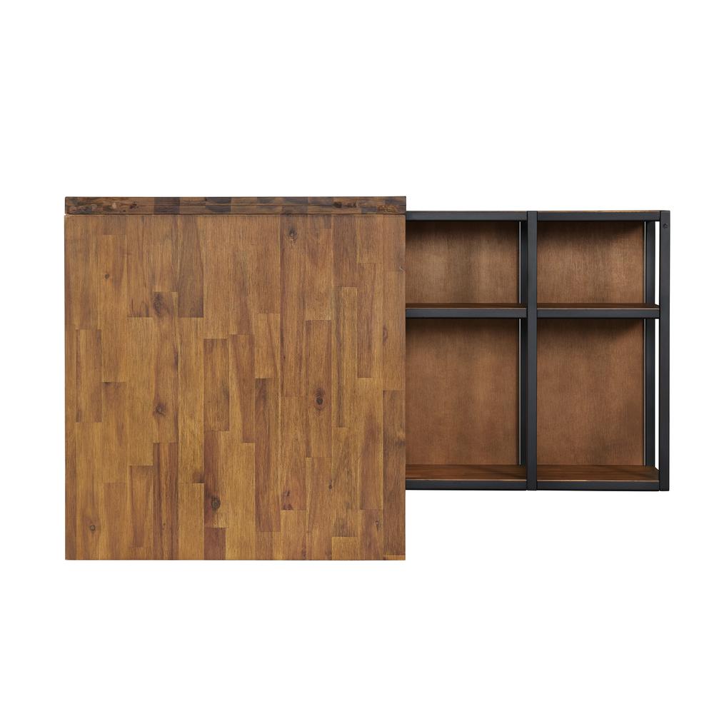 Lloyd 55"W Corner Desk with Storage Credenza. Picture 4