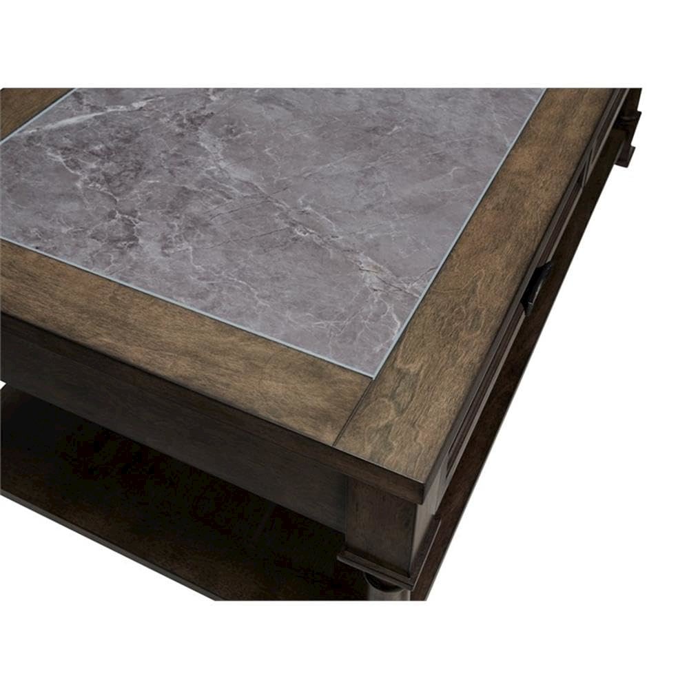 Riverdale Rd Traditional End Table Gray Flannel/Slate. Picture 3