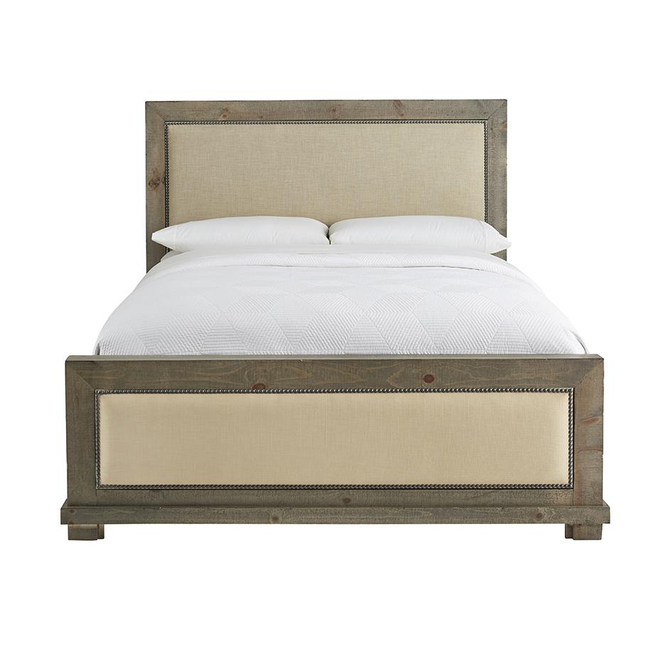 King Upholstered Bed. Picture 1