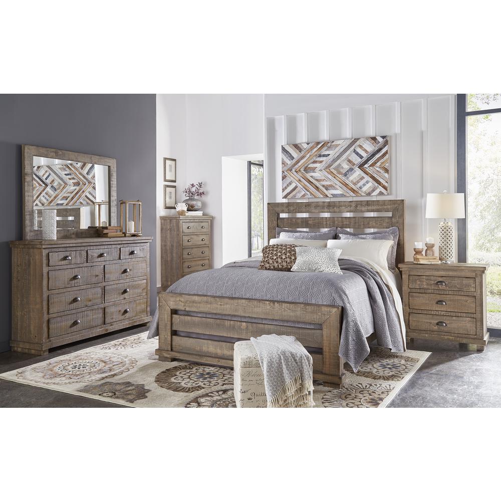 Willow Nightstand, Weathered Gray. Picture 3