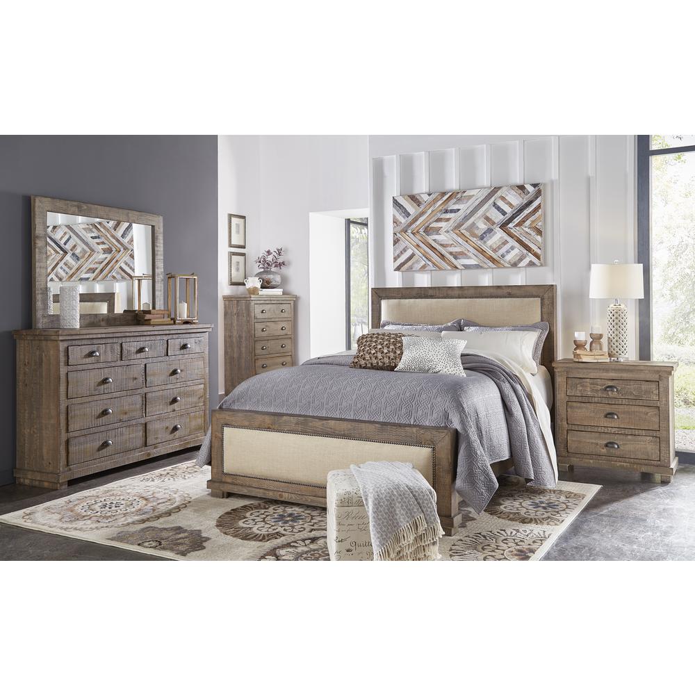King Upholstered Headboard. Picture 3