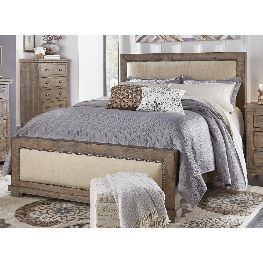 King Upholstered Bed. Picture 3