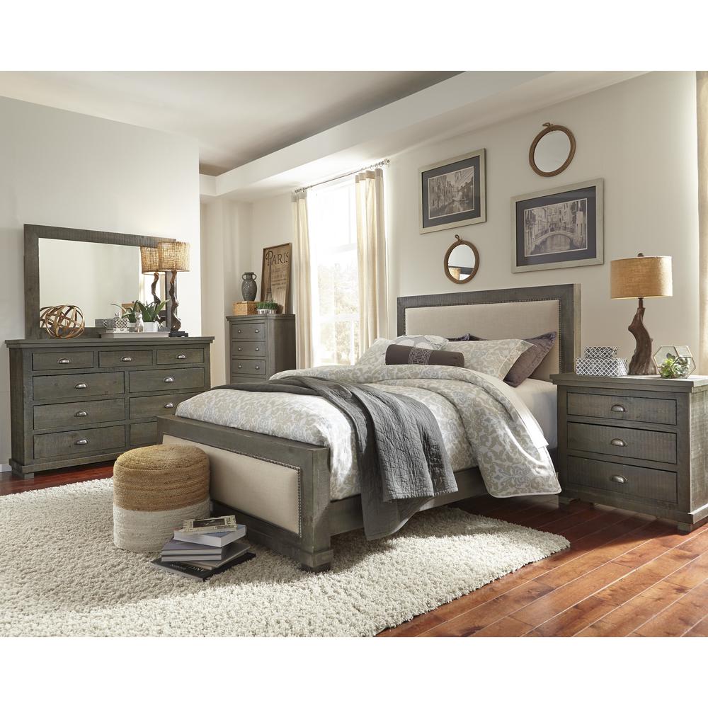 King  Upholstered Bed. Picture 6