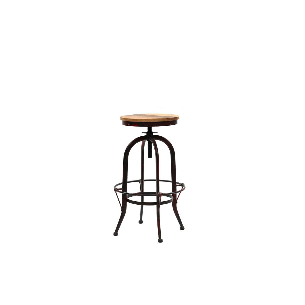 Adjustable Swivel Stool-Red -1/CTN. Picture 4