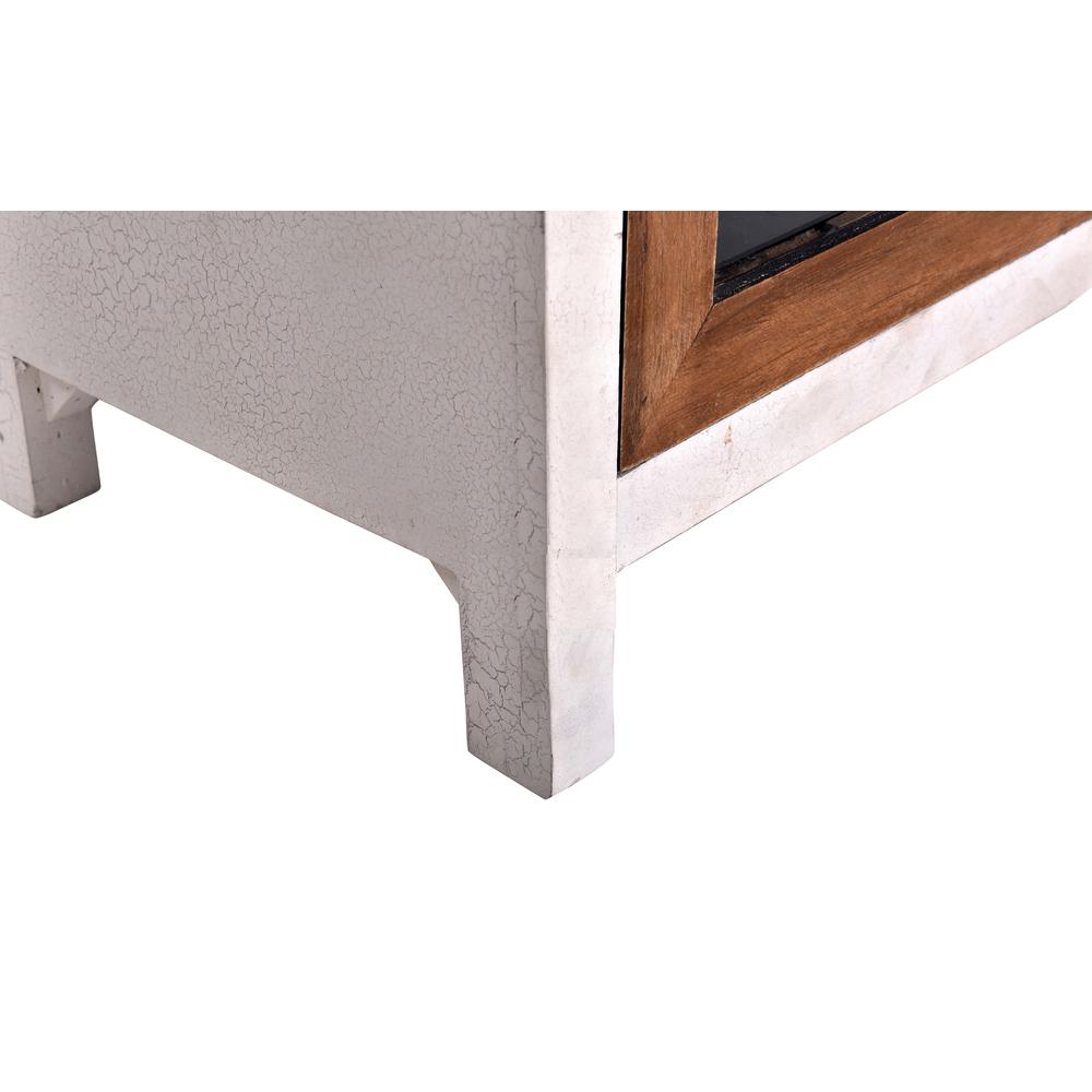 Nightstand in White/Tan/Gray. Picture 6
