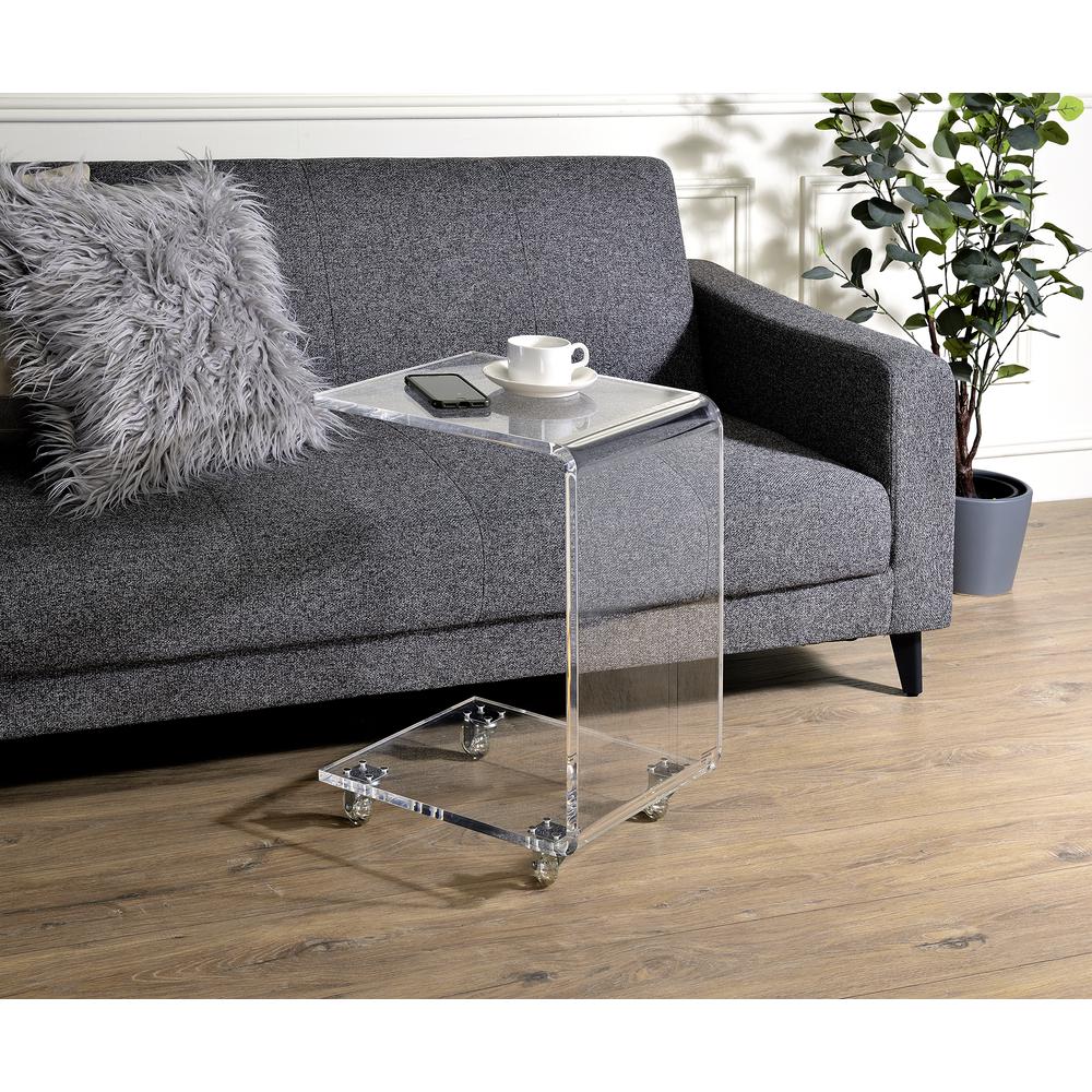 Acrylic Chairside Table. Picture 3
