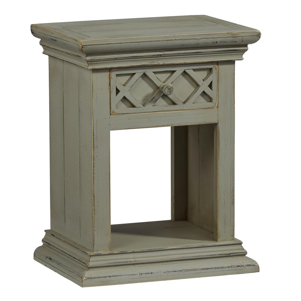 Nightstand, Gray. Picture 1