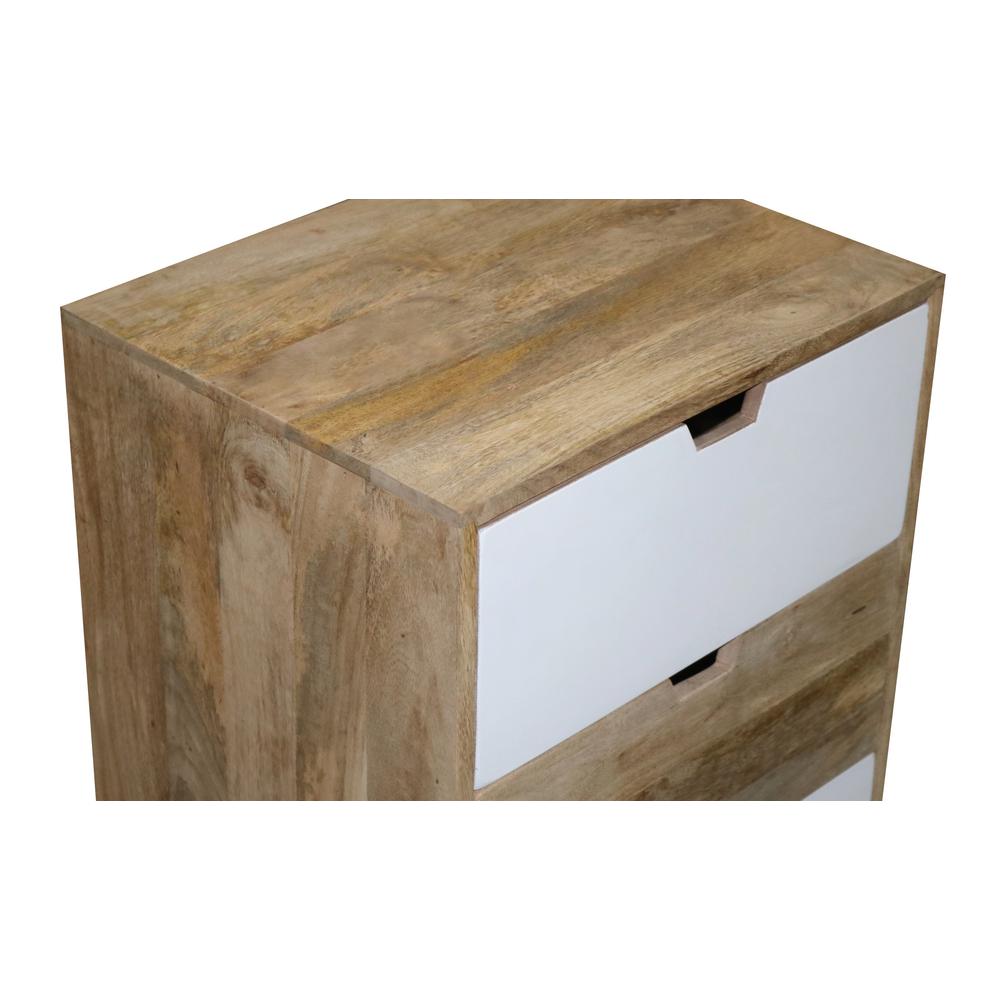 Nightstand, Tan/White. Picture 2