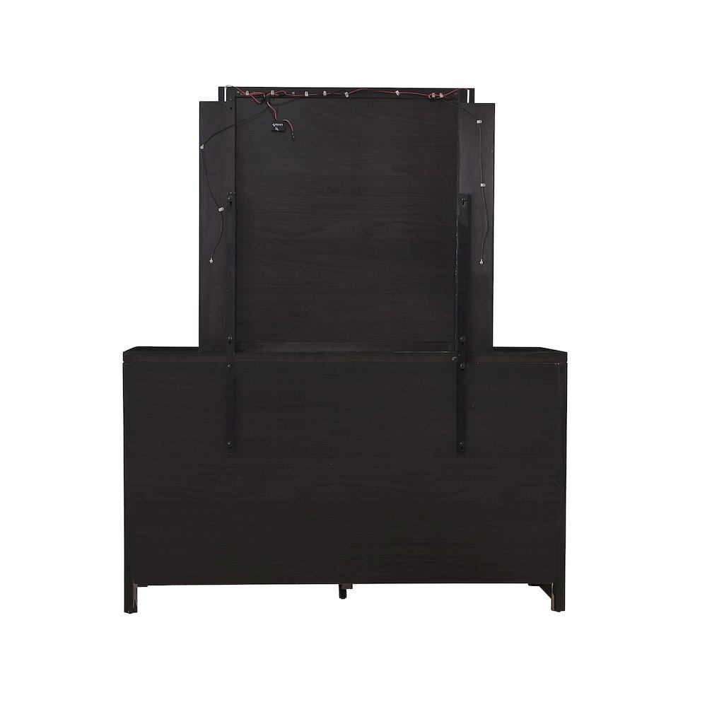 Drawer Dresser, Black. Picture 3