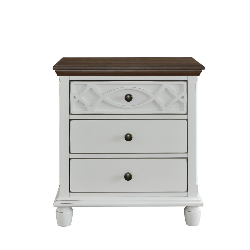 Nightstand, Oak/ Vanilla. Picture 1