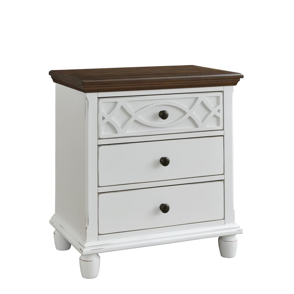 Nightstand, Oak/ Vanilla. Picture 2