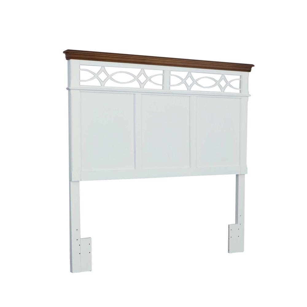 King Headboard, Oak/ Vanilla. Picture 1