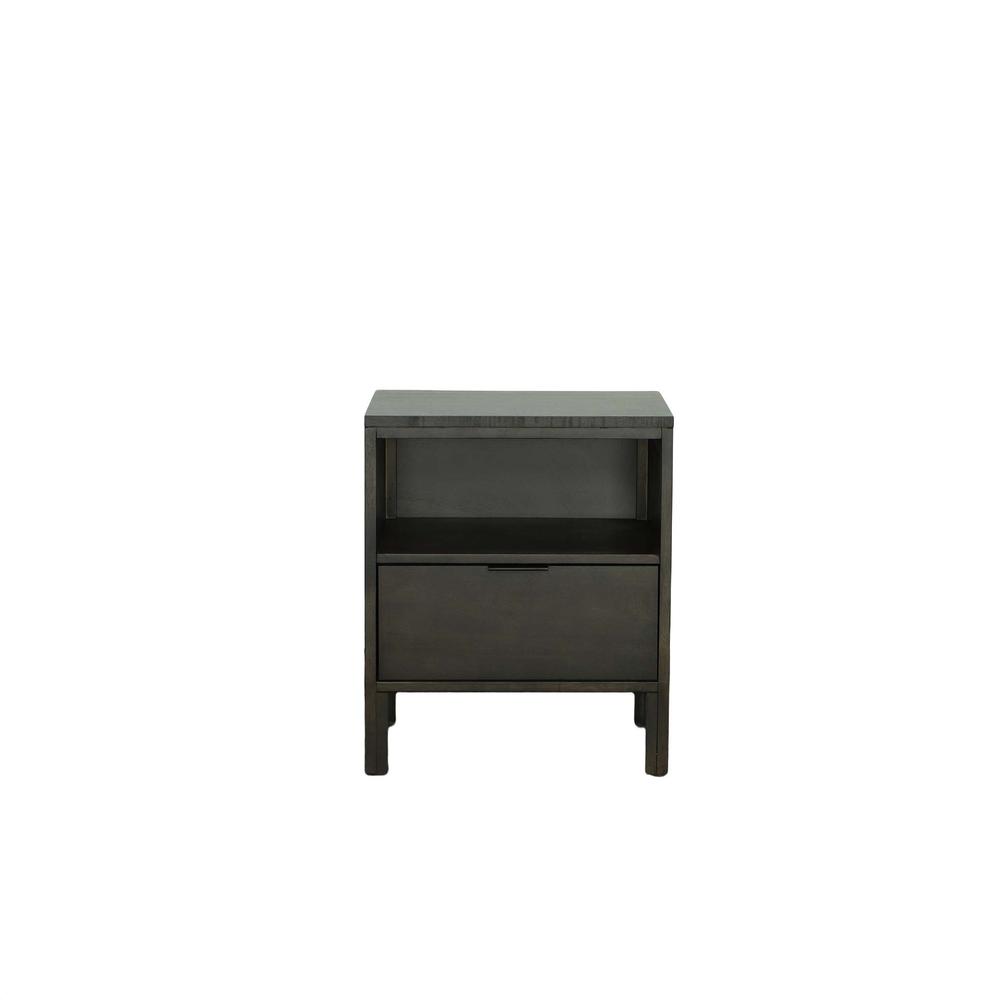 Nightstand , Dark Walnut. Picture 1