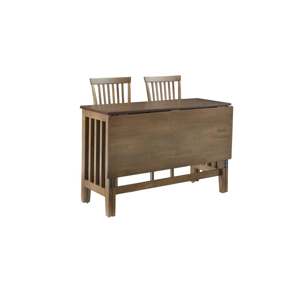 Drop Leaf Dining Table- Walnut (chairs sold separately) , Walnut. Picture 3