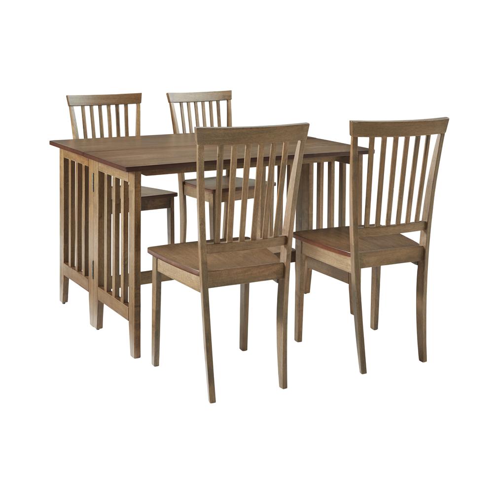 Drop Leaf Dining Table- Walnut (chairs sold separately) , Walnut. Picture 2