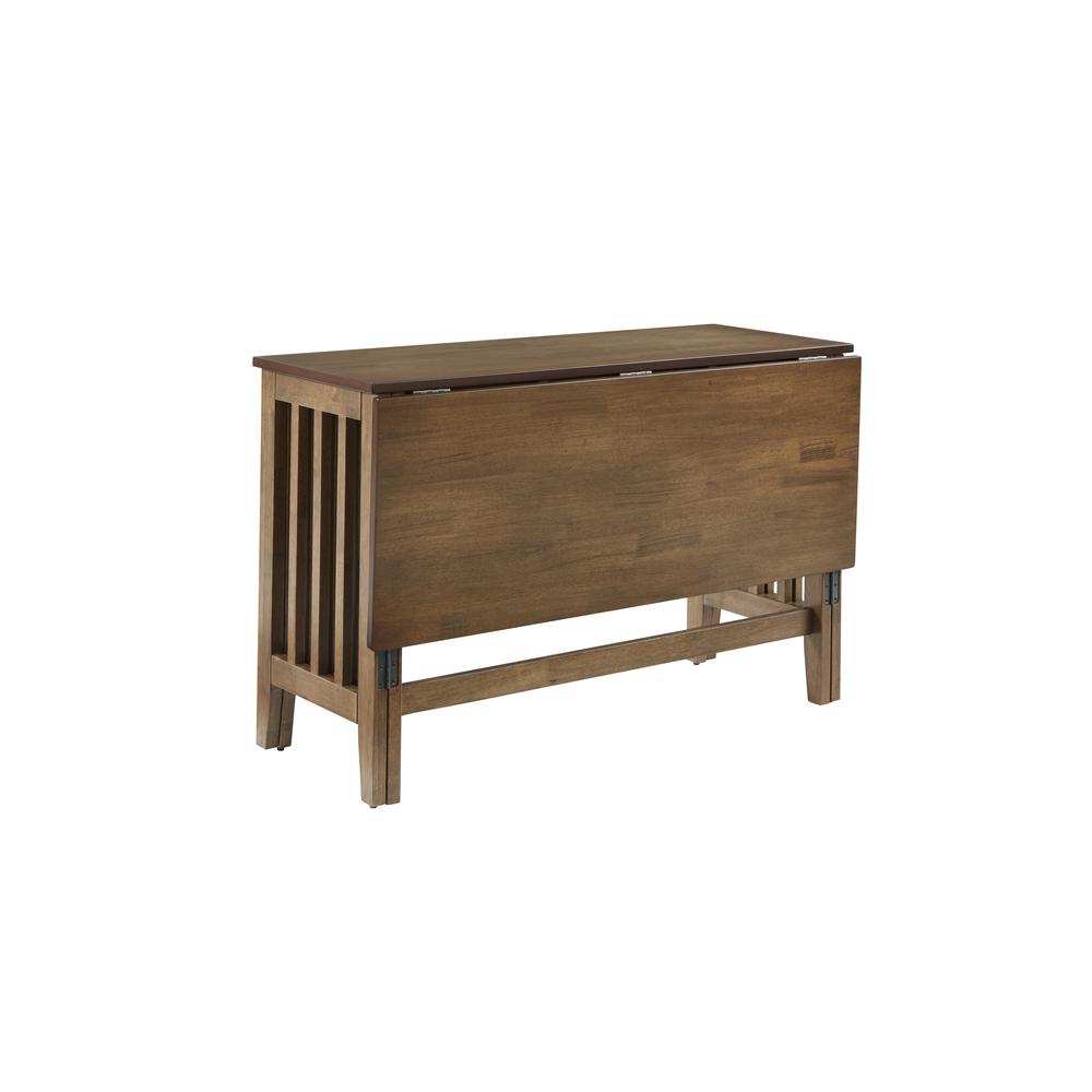 Drop Leaf Dining Table- Walnut (chairs sold separately) , Walnut. Picture 5