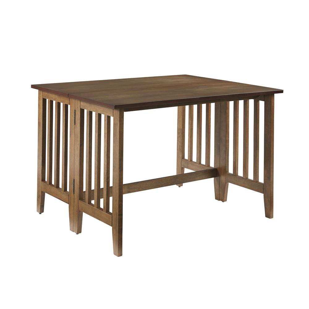 Drop Leaf Dining Table- Walnut (chairs sold separately) , Walnut. Picture 1