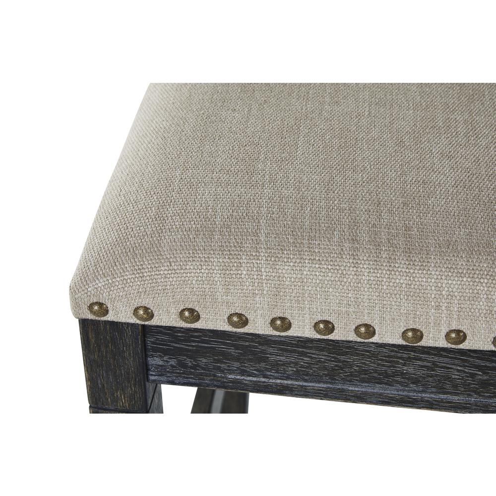 3 Pack (Counter Table & 2 Stools), Black. Picture 4