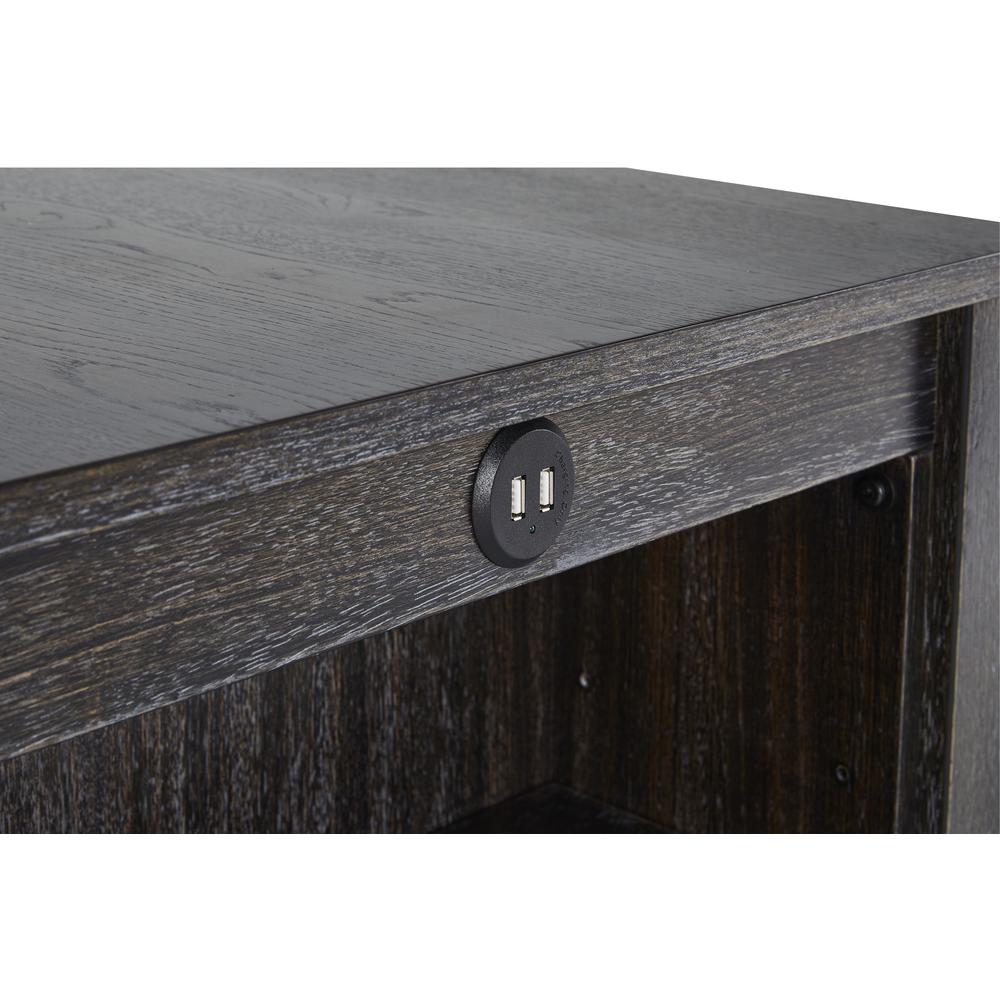 3 Pack (Counter Table & 2 Stools), Black. Picture 2