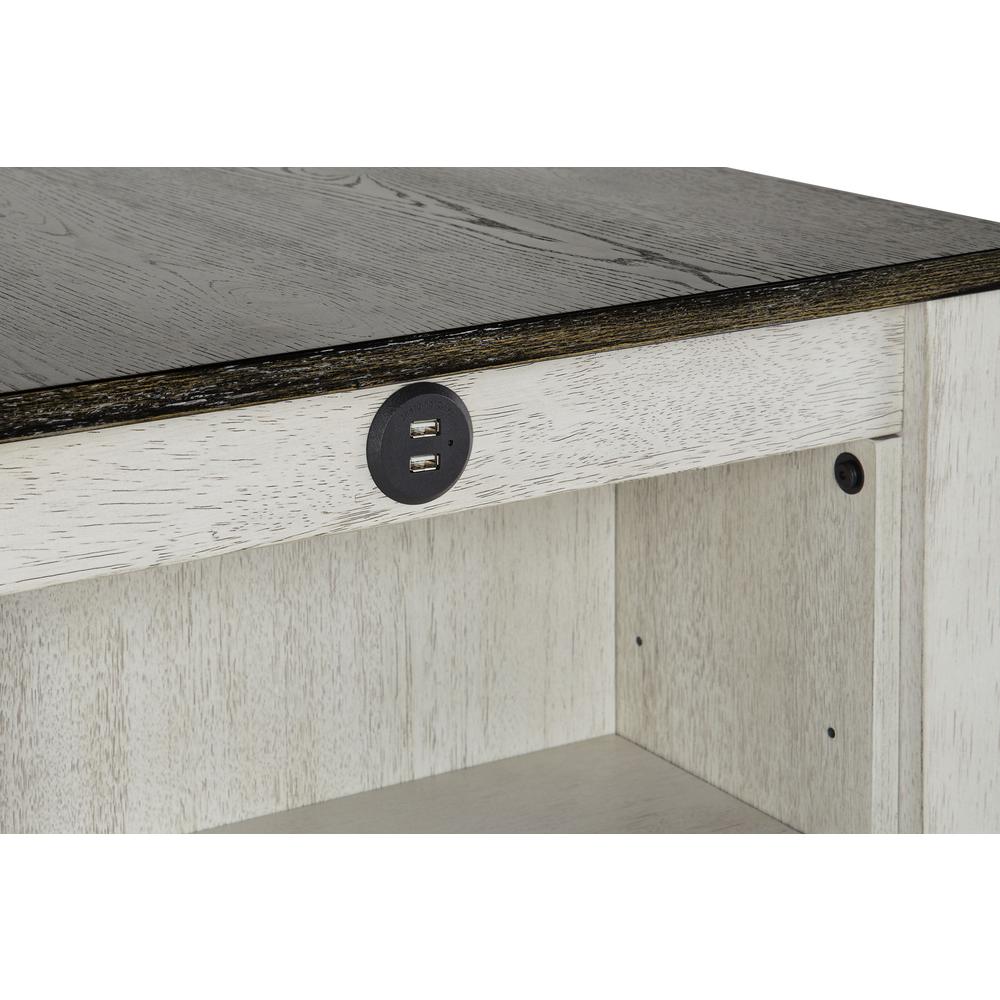 3 Pack (Counter Table & 2 Stools), White. Picture 3