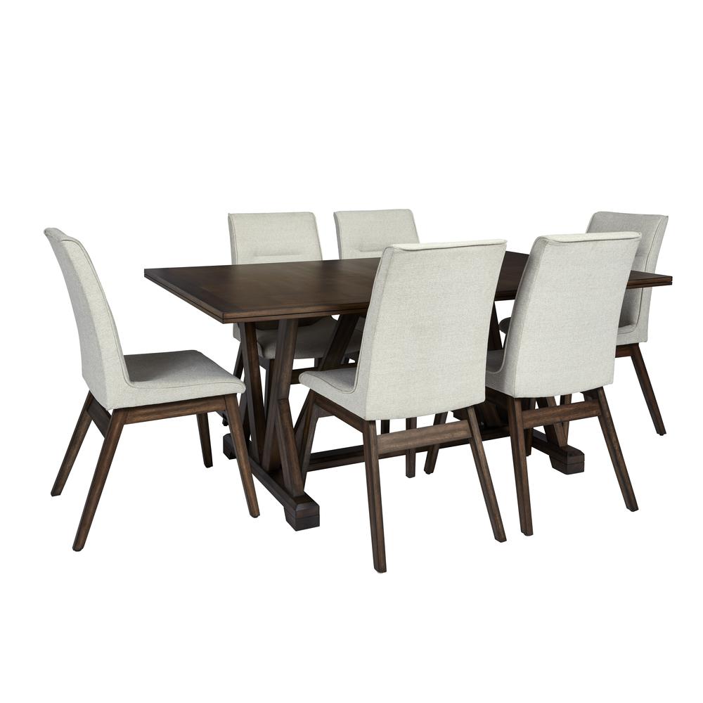 Dining Table, Walnut Brown. Picture 2