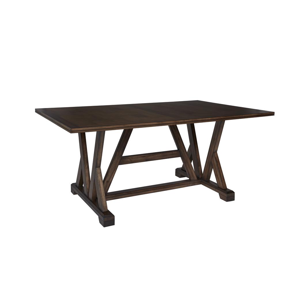 Dining Table, Walnut Brown. Picture 1