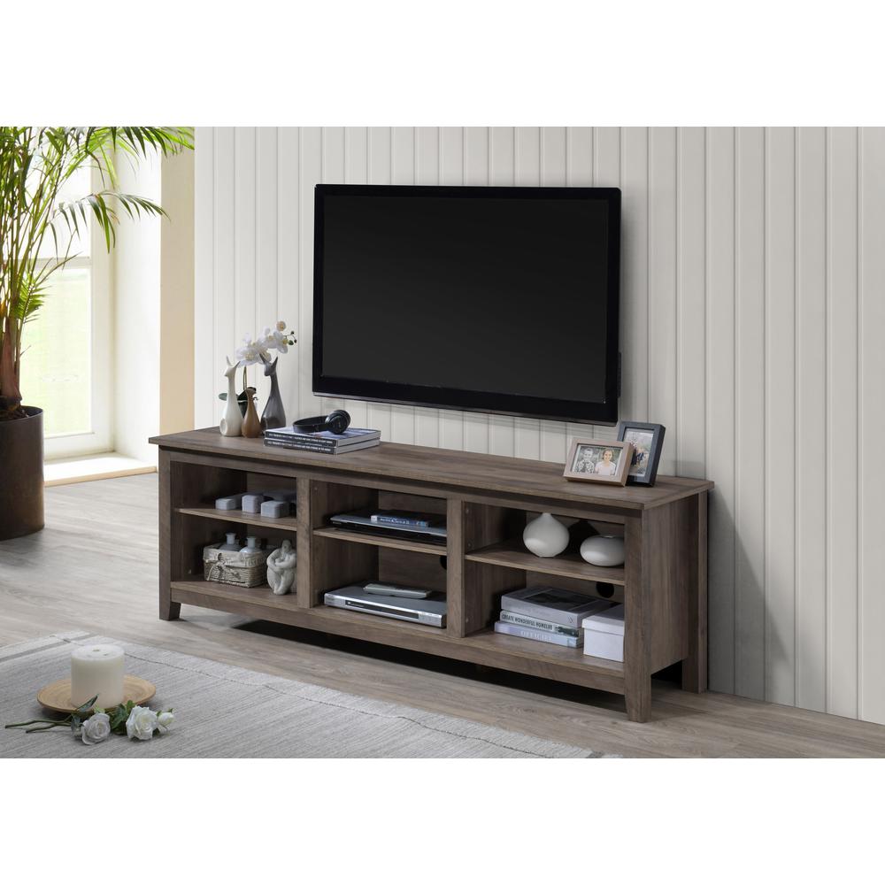 70 Inch Console , Gray. Picture 2