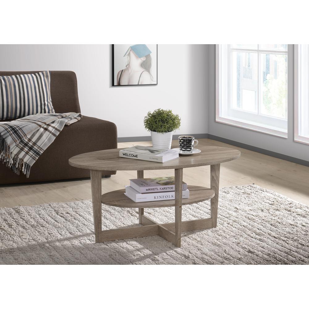 Small Oval Cocktail Table. Picture 1