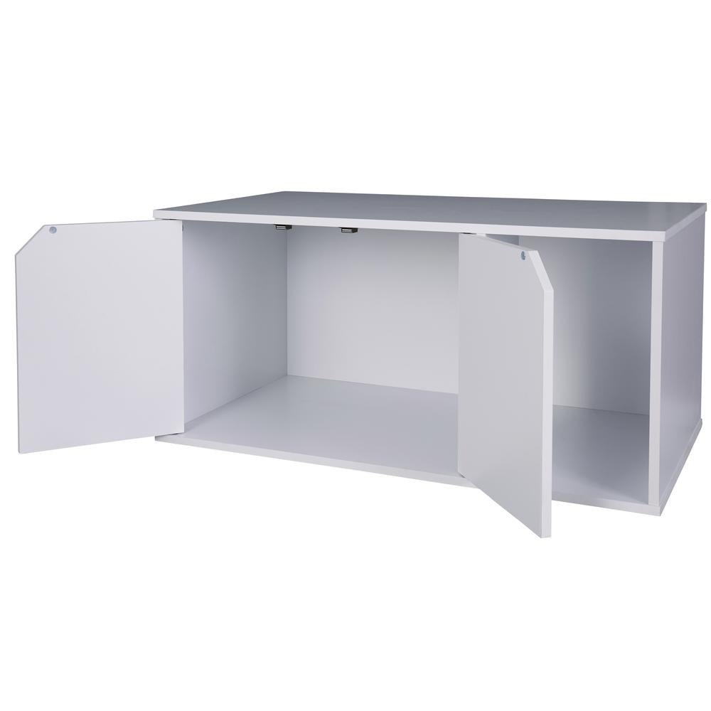 Cat Litter Box Enclosure - White. Picture 3