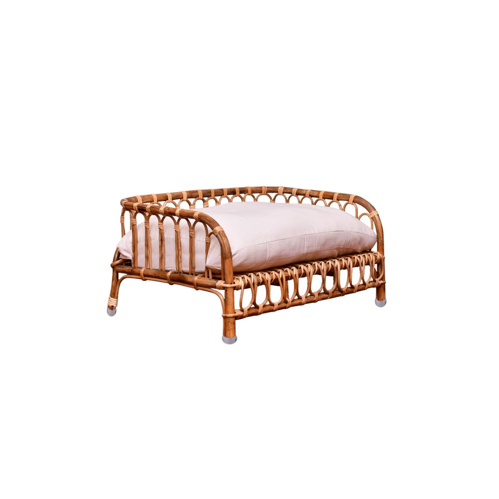 Rattan Pet Bed W/Cushion. Picture 6