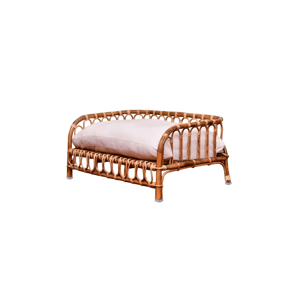 Rattan Pet Bed W/Cushion. Picture 3