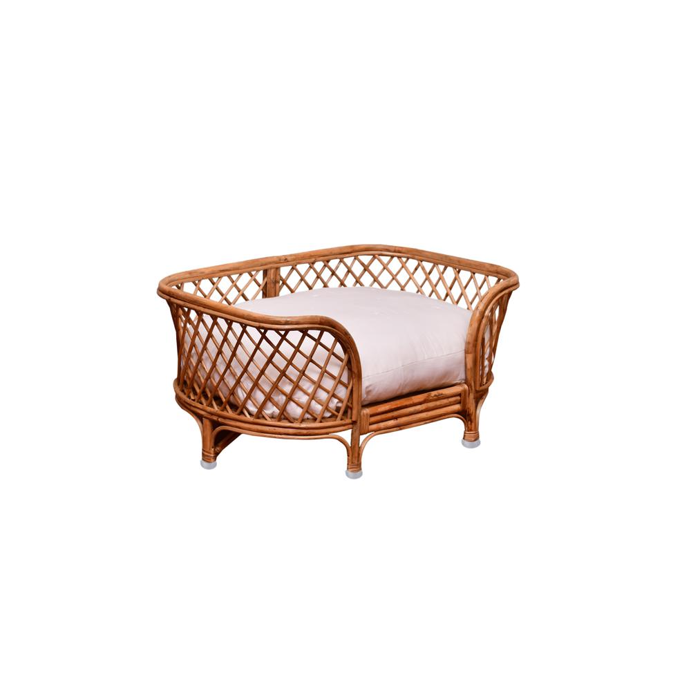 Rattan Pet Bed W/Cushion. Picture 2