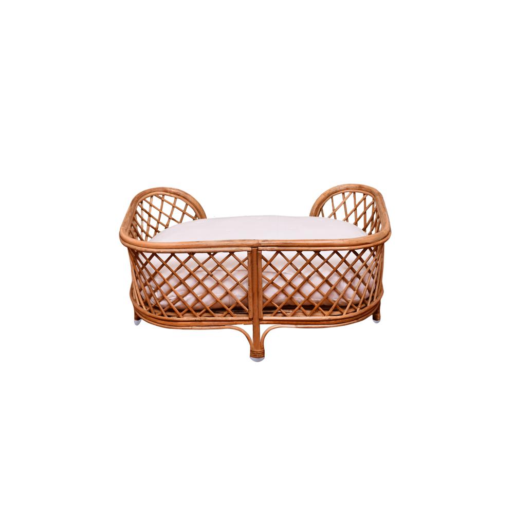 Rattan Pet Bed W/Cushion. Picture 3