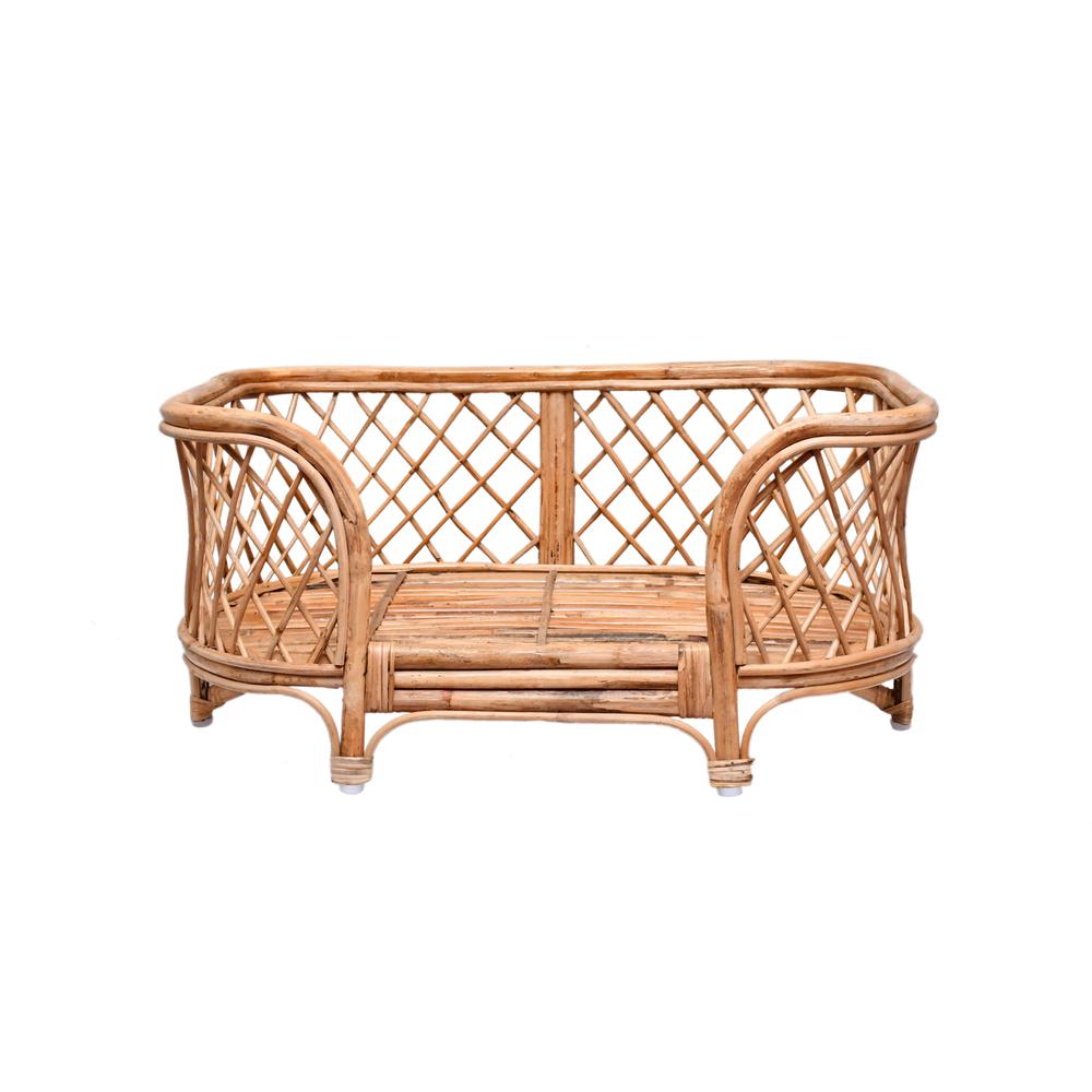 Rattan Pet Bed W/Cushion. Picture 4