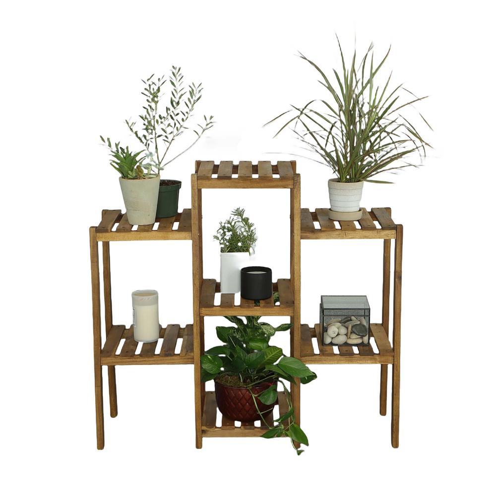 Multi-Tiered Planter , Natural. Picture 3