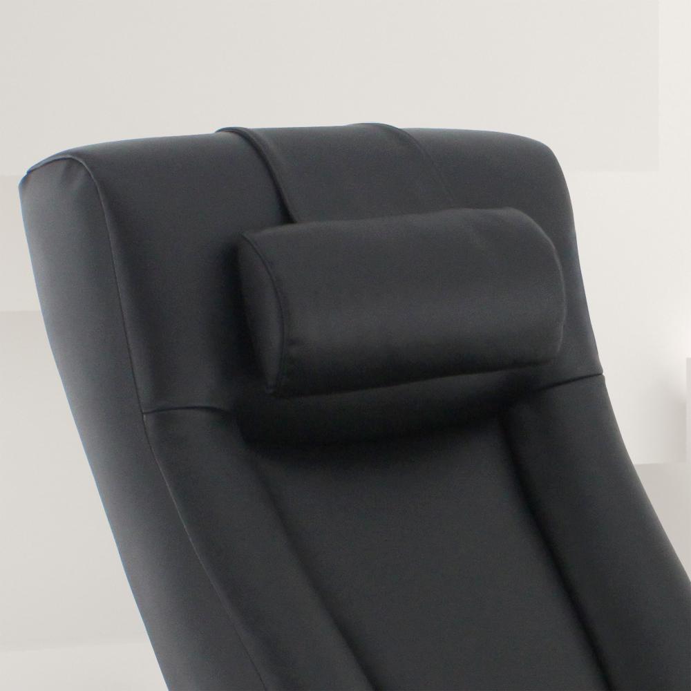 Relax-R™ Hamilton Recliner and Ottoman in Black Top Grain Leather. Picture 6