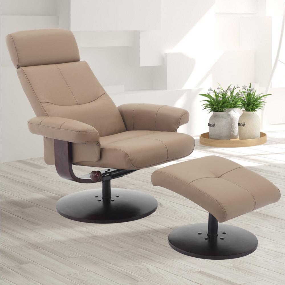 Relax-R™ Regina Recliner Camel Polyurethane. Picture 3